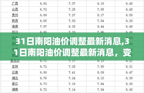 南阳油价调整最新消息及趋势分析，油价变化深度解读