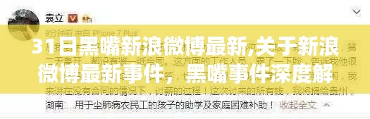 新浪微博黑嘴事件最新动态，深度解析与最新事件关注