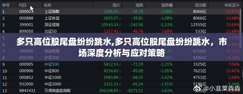 多只高位股尾盘跳水现象解析与应对策略探讨