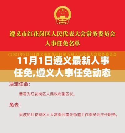 遵义人事调整动态，最新任免揭晓于11月1日