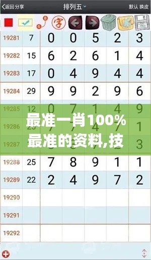 最准一肖100%最准的资料,技巧解释解答落实_电子款12.4