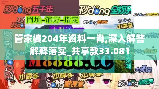 管家婆204年资料一肖,深入解答解释落实_共享款33.081