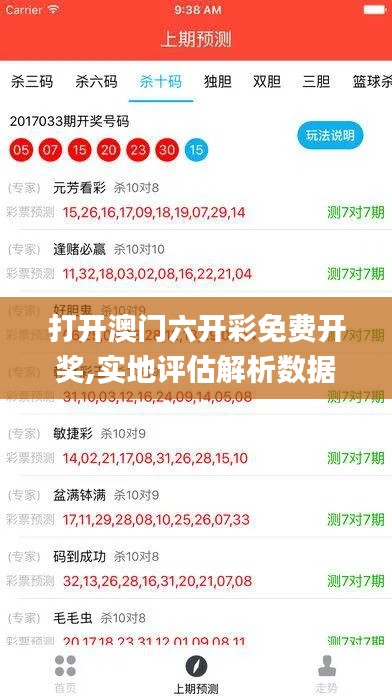 打开澳门六开彩免费开奖,实地评估解析数据_跨界型2.654