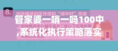 管家婆一哨一吗100中,系统化执行策略落实_The制97.414