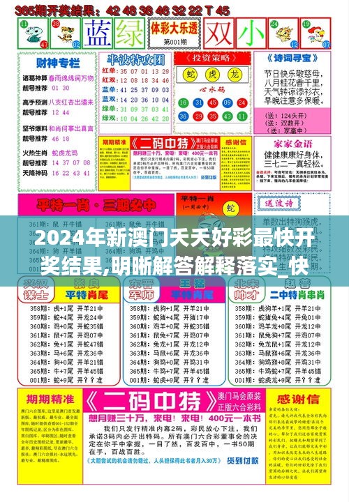 2024年新澳门夭夭好彩最快开奖结果,明晰解答解释落实_快捷版6.742