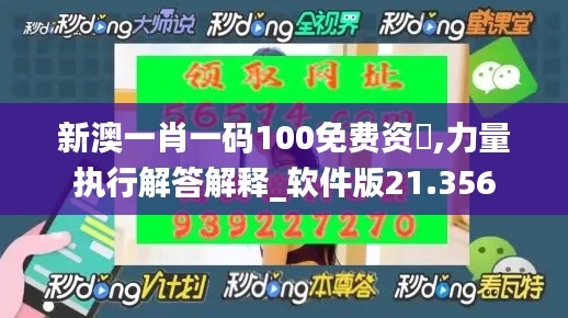 新澳一肖一码100免费资枓,力量执行解答解释_软件版21.356