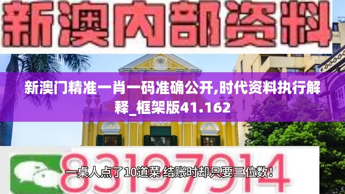 新澳门精准一肖一码准确公开,时代资料执行解释_框架版41.162