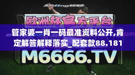 管家婆一肖一码最准资料公开,肯定解答解释落实_配套款88.181