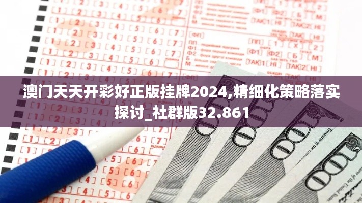 澳门天天开彩好正版挂牌2024,精细化策略落实探讨_社群版32.861