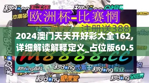 2024澳门天天开好彩大全162,详细解读解释定义_占位版60.564