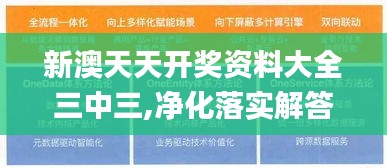 新澳天天开奖资料大全三中三,净化落实解答解释_实用版7.126