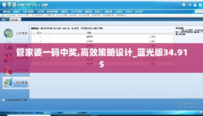 管家婆一码中奖,高效策略设计_蓝光版34.915