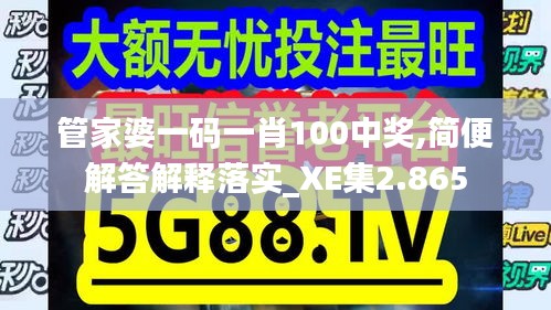 管家婆一码一肖100中奖,简便解答解释落实_XE集2.865