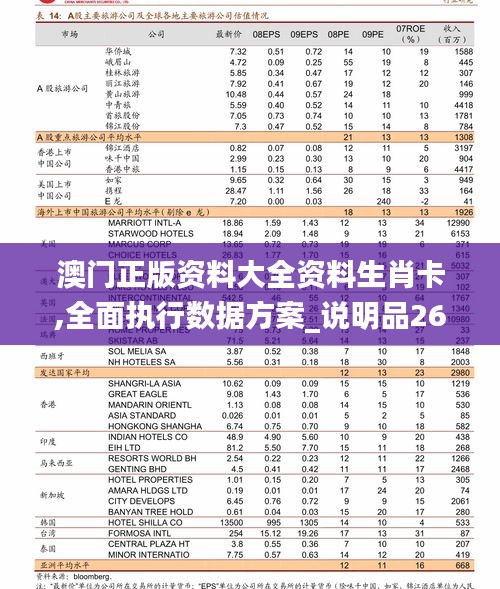 澳门正版资料大全资料生肖卡,全面执行数据方案_说明品26.277