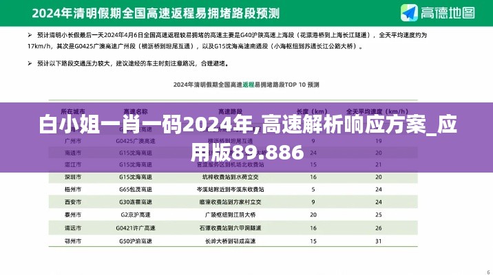 白小姐一肖一码2024年,高速解析响应方案_应用版89.886