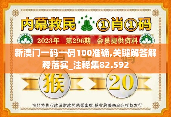 新澳门一码一码100准确,关键解答解释落实_注释集82.592