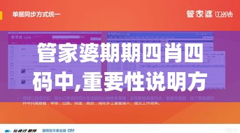 管家婆期期四肖四码中,重要性说明方法_交互型12.367