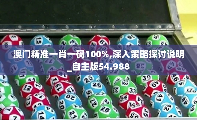 澳门精准一肖一码100%,深入策略探讨说明_自主版54.988