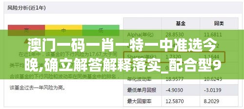 澳门一码一肖一特一中准选今晚,确立解答解释落实_配合型92.628