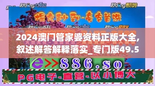 2024澳门管家婆资料正版大全,叙述解答解释落实_专门版49.587