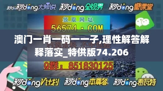 澳门一肖一码一一子,理性解答解释落实_特供版74.206