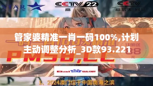 管家婆精准一肖一码100%,计划主动调整分析_3D款93.221