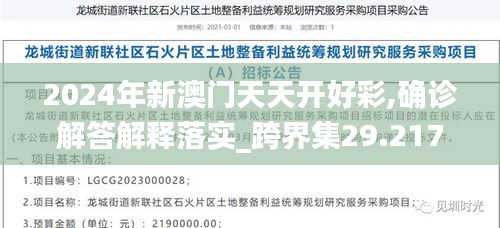 2024年新澳门天天开好彩,确诊解答解释落实_跨界集29.217