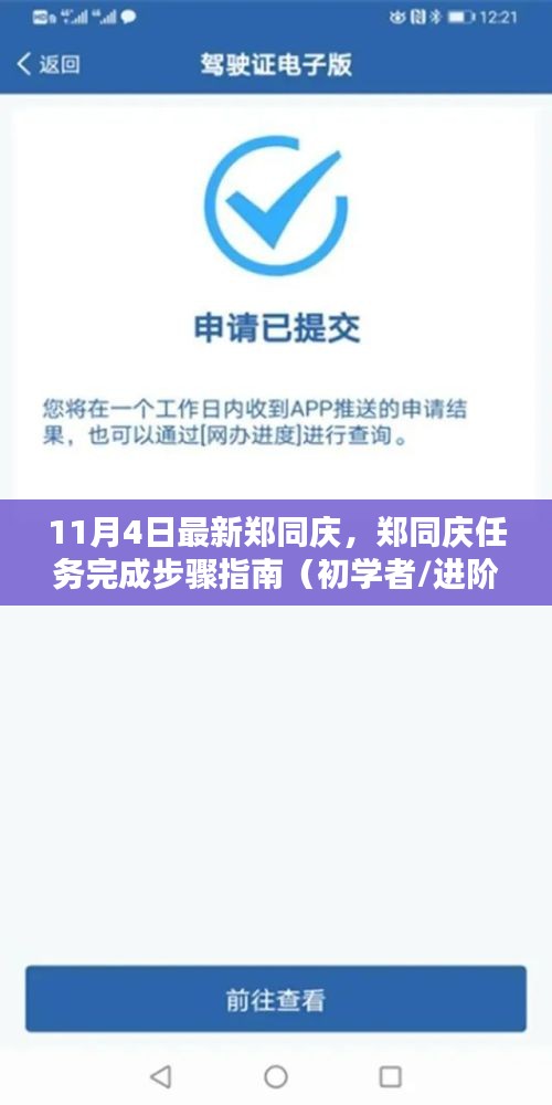 郑同庆任务完成步骤指南，适用于初学者与进阶用户（11月4日最新）