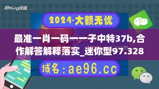 最准一肖一码一一子中特37b,合作解答解释落实_迷你型97.328