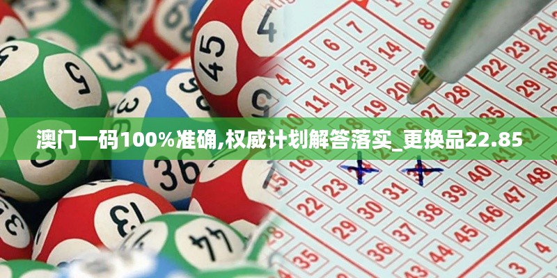 澳门一码100%准确,权威计划解答落实_更换品22.850