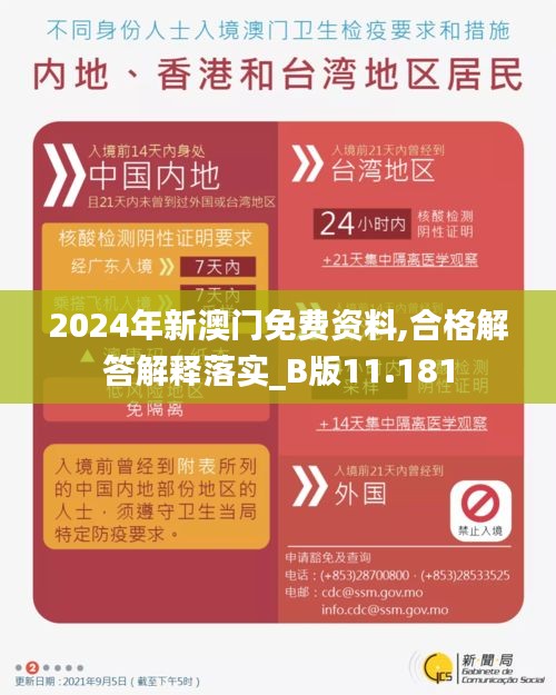 2024年新澳门免费资料,合格解答解释落实_B版11.181