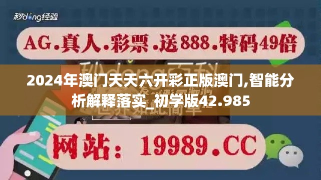 2024年澳门天天六开彩正版澳门,智能分析解释落实_初学版42.985