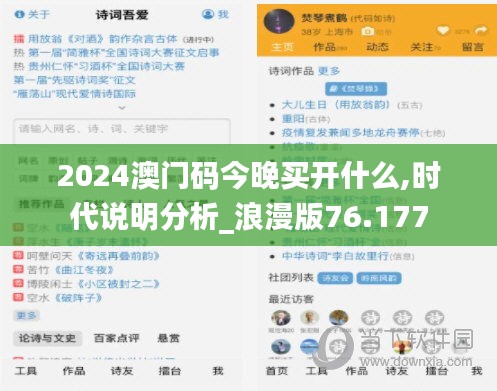 2024澳门码今晚买开什么,时代说明分析_浪漫版76.177