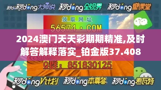 2024澳门天天彩期期精准,及时解答解释落实_铂金版37.408