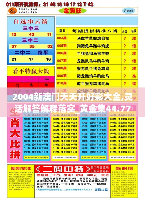 2004新澳门天天开好彩大全,灵活解答解释落实_黄金集44.777