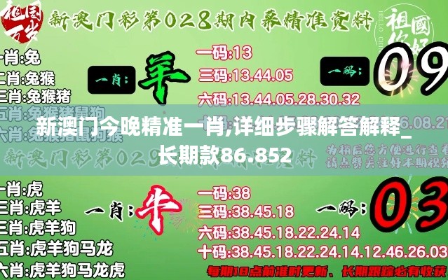 新澳门今晚精准一肖,详细步骤解答解释_长期款86.852