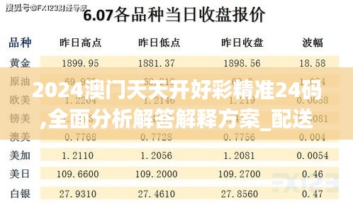 2024澳门天天开好彩精准24码,全面分析解答解释方案_配送版89.937