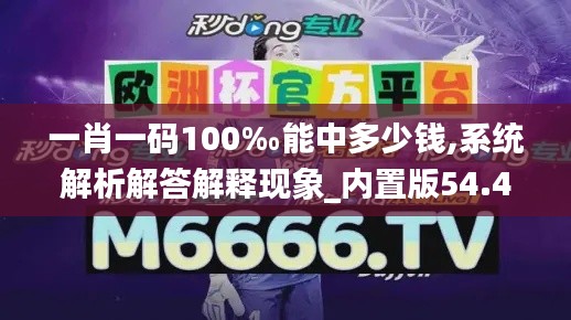 一肖一码100‰能中多少钱,系统解析解答解释现象_内置版54.434