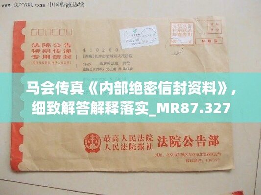 马会传真《内部绝密信封资料》,细致解答解释落实_MR87.327