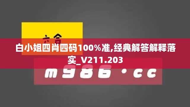 白小姐四肖四码100%准,经典解答解释落实_V211.203