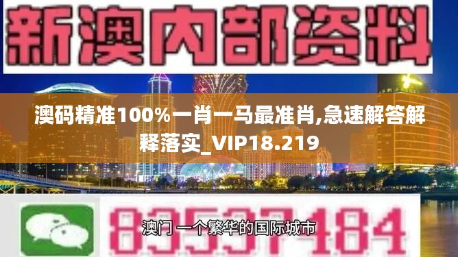 澳码精准100%一肖一马最准肖,急速解答解释落实_VIP18.219