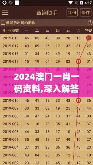 2024澳门一肖一码资料,深入解答解释落实_复古款95.100