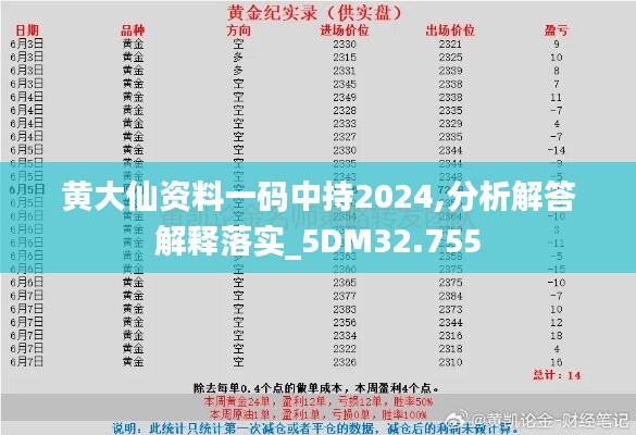 黄大仙资料一码中持2024,分析解答解释落实_5DM32.755