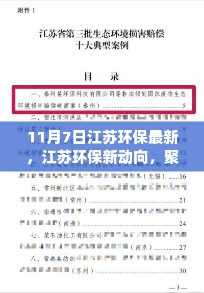 江苏环保最新进展及成功案例聚焦，11月7日新动向揭秘