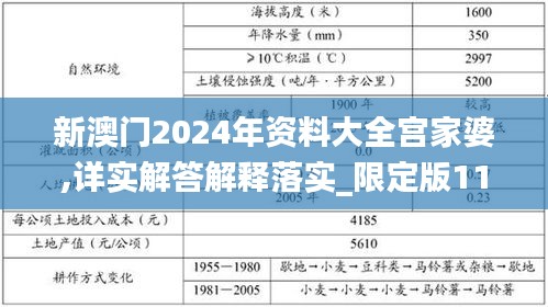 新澳门2024年资料大全宫家婆,详实解答解释落实_限定版11.914