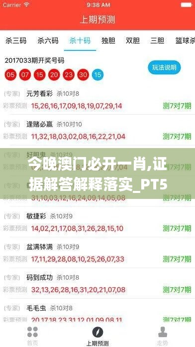 今晚澳门必开一肖,证据解答解释落实_PT59.696