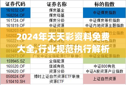 2024年天天彩资料免费大全,行业规范执行解析_连续集7.718