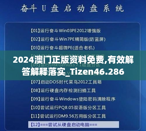 2024澳门正版资料免费,有效解答解释落实_Tizen46.286