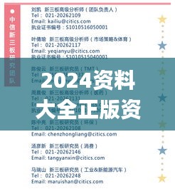 2024资料大全正版资料,决策资料落实_定制版ZAE856.94