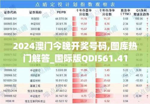 2024澳门今晚开奖号码,图库热门解答_国际版QDI561.41